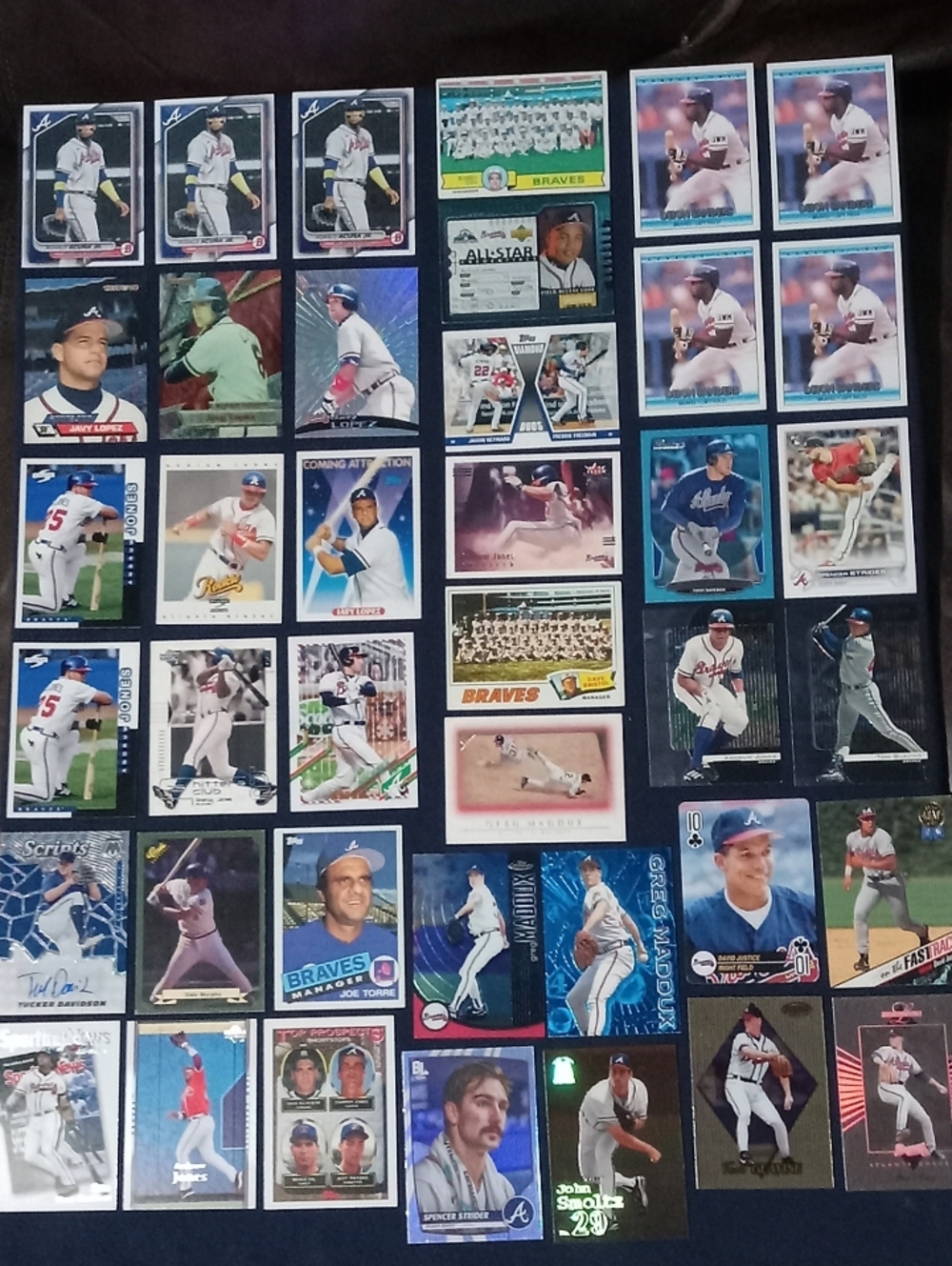 MLB Atlanta Braves Baseball Card Lot